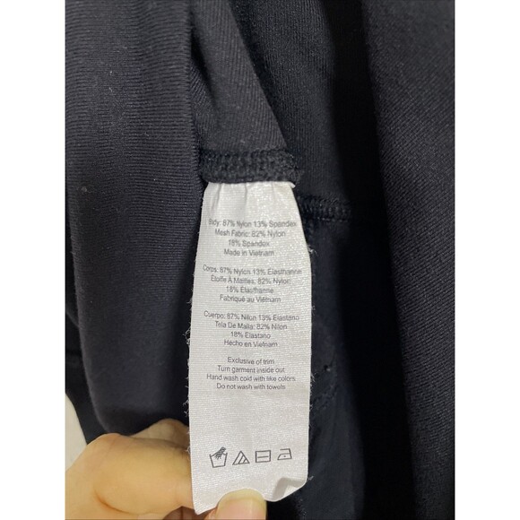 Alo Yoga Chevron Capri Semi Sheer Black Legging - Size Small - Picture 8 of 11